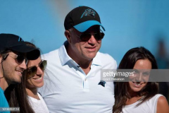 CHARLOTTE, NC - AUGUST 17:  Carolina Panthers owner David Tepper stops for a photo before their preseason game against the Miami Dolphins at Bank of America Stadium on August 17, 2018 in Charlotte, North Carolina.  (Photo by Grant Halverson/Getty Images)