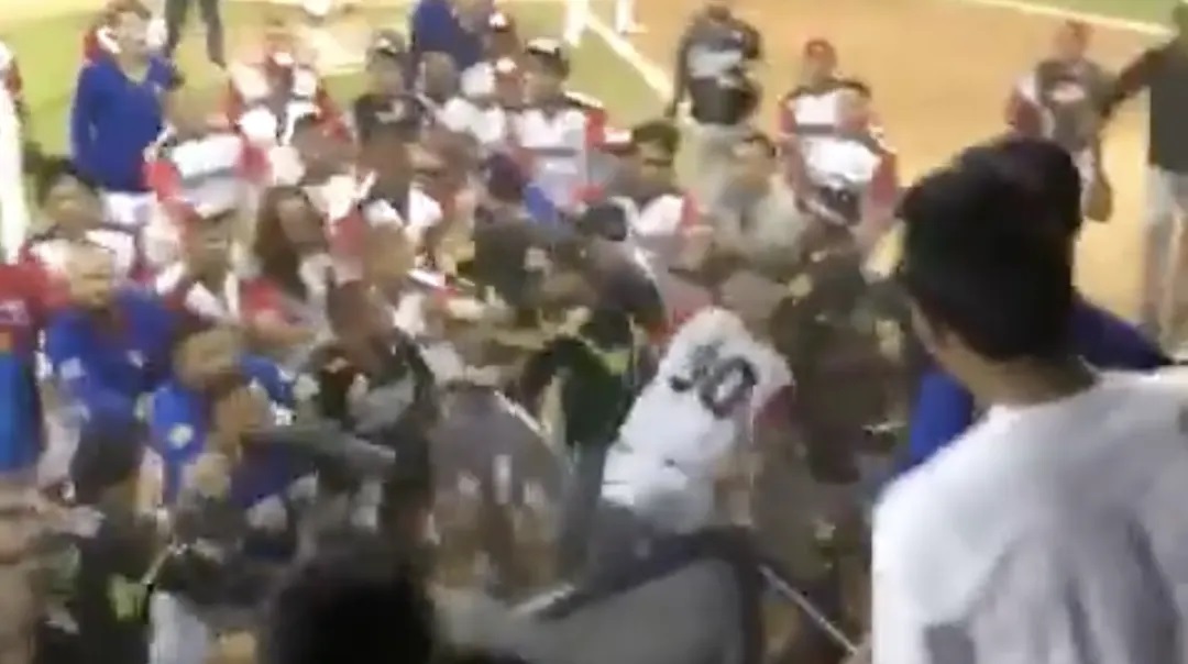 Winter League Baseball Fight is Something to Behold