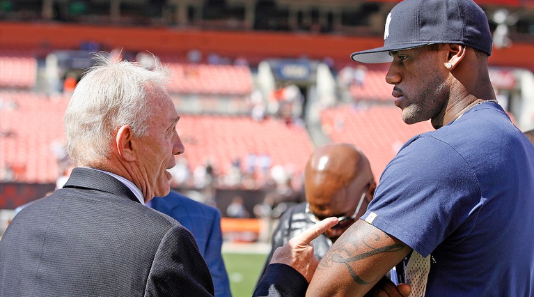 LeBron James Calls Out Media Over Viral Jerry Jones Photo Controversy