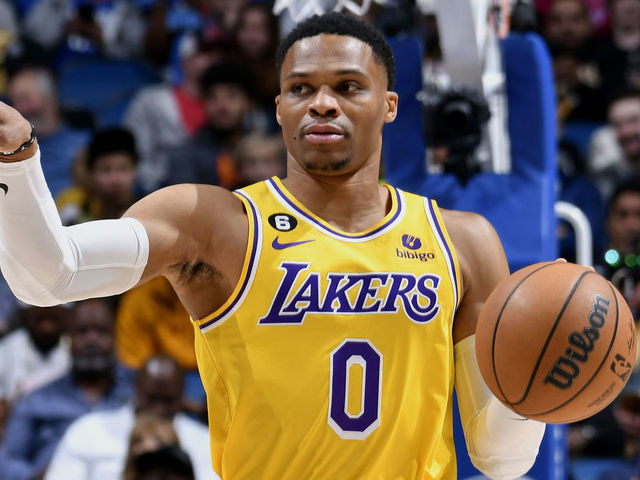 Westbrook drops triple-double off bench, ends Lakers skid with win over Magic