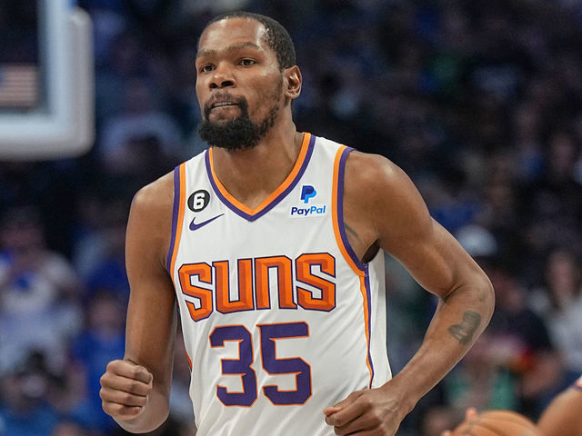 Durant out at least 3 weeks with ankle sprain