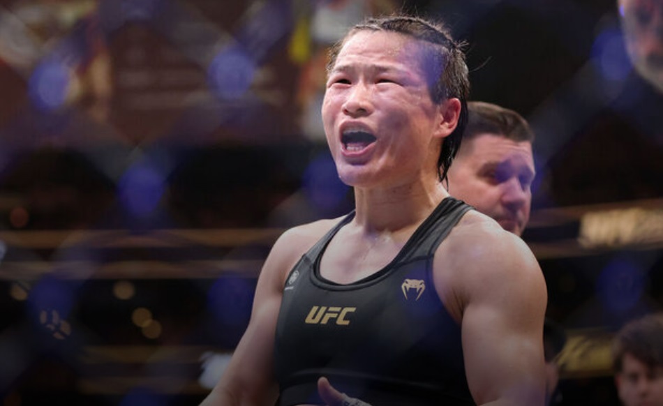 Zhang mauls Lemos to retain UFC strawweight title