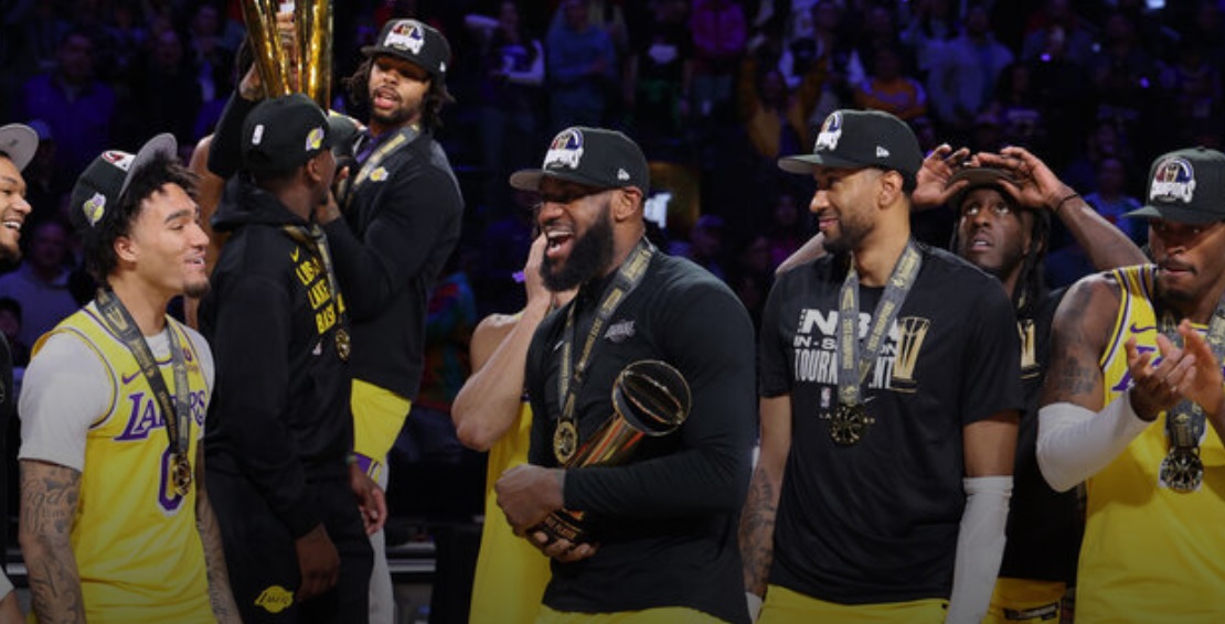 Lakers win debut NBA Cup behind dominant performances from LeBron, AD
