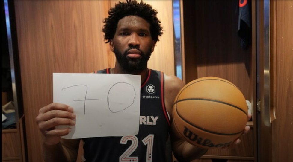 By the numbers: Embiid drops NBA season-best 70 points vs. Spurs