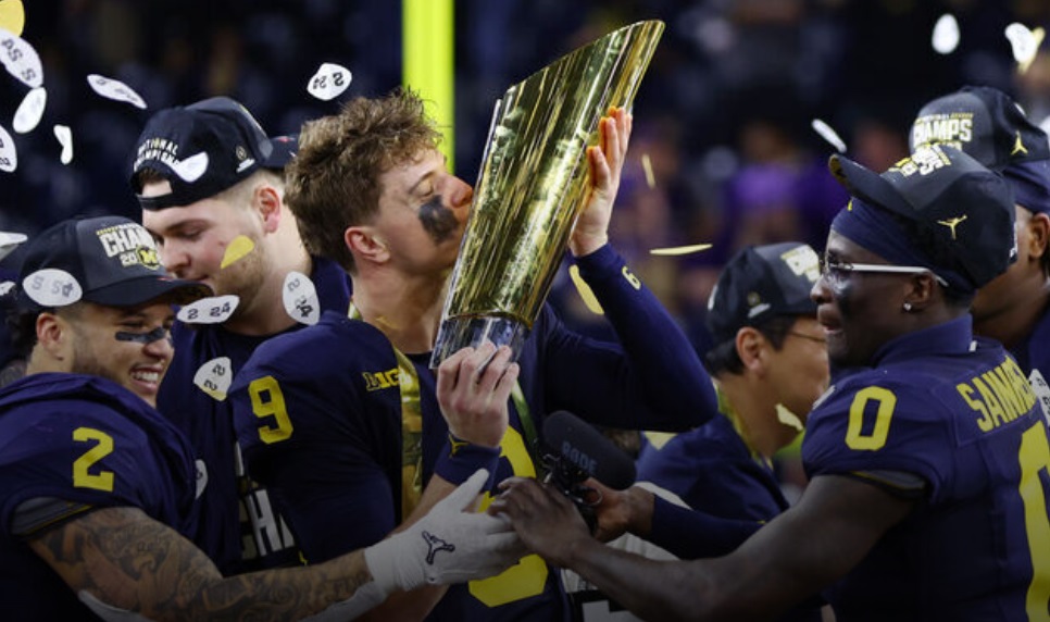 Michigan steamrolls Washington to win national title