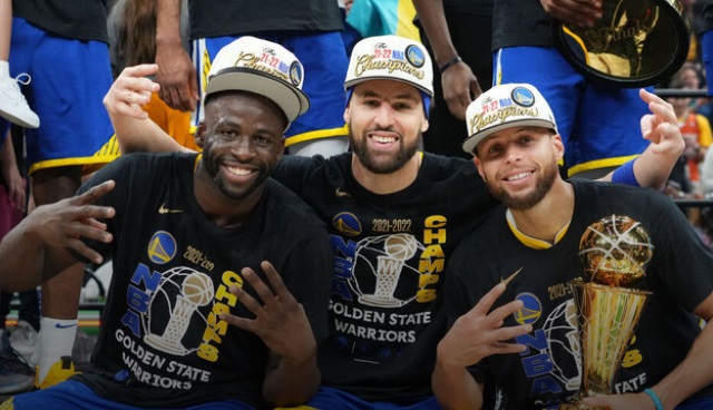 Steph ‘100%’ thinks he, Klay, Draymond will end careers with Warriors