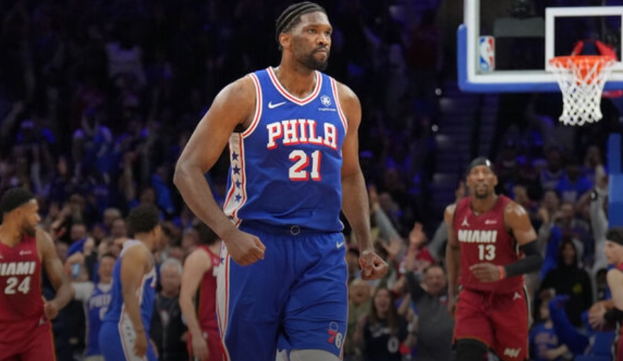 Sixers get gritty win vs. Heat, will play Knicks in 1st round
