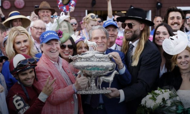 Dornoch pulls off upset to win 1st Belmont Stakes run at Saratoga