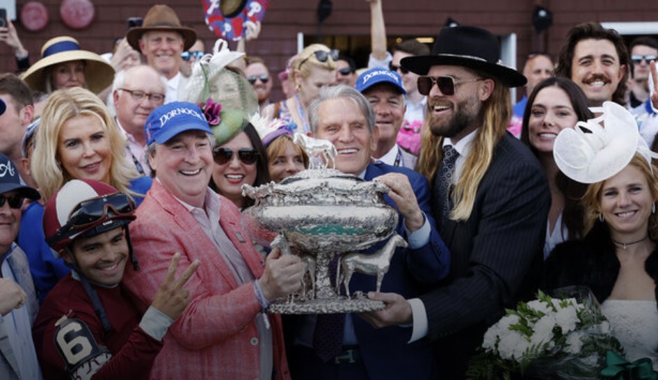Dornoch pulls off upset to win 1st Belmont Stakes run at Saratoga