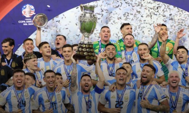 Argentina outlasts Colombia in extra time to win record 16th Copa America