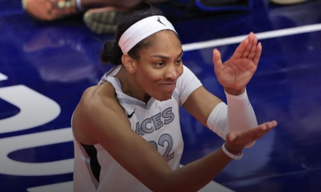Aces’ Wilson becomes WNBA’s single-season scoring leader in win over Fever