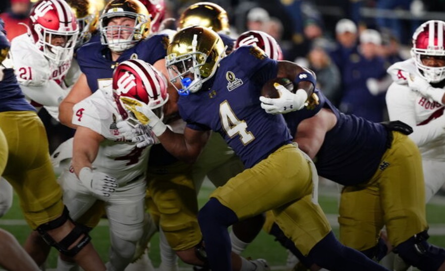 Notre Dame overpowers Indiana in CFP opener