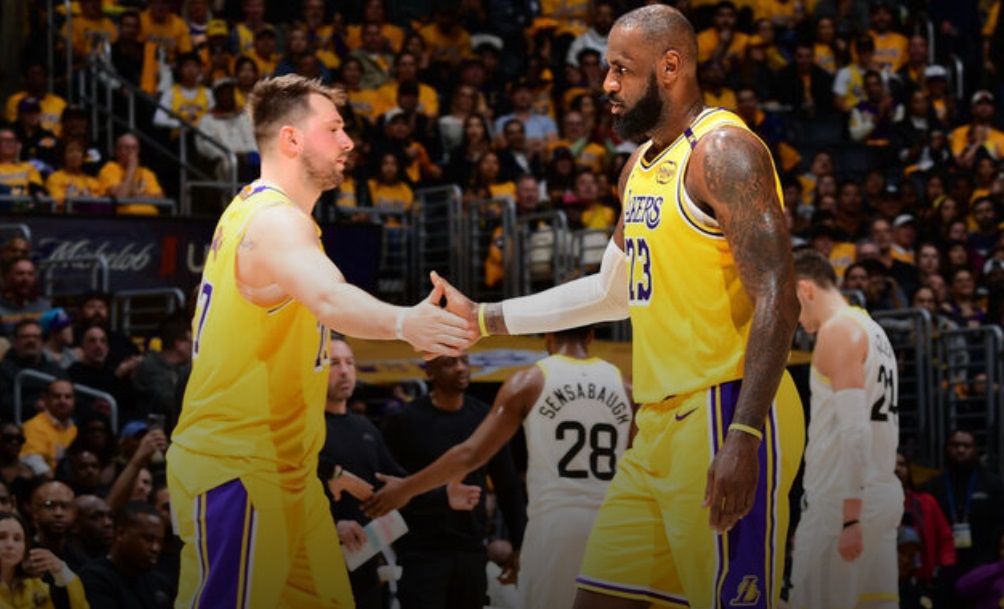 Luka makes Lakers debut in blowout win over Jazz