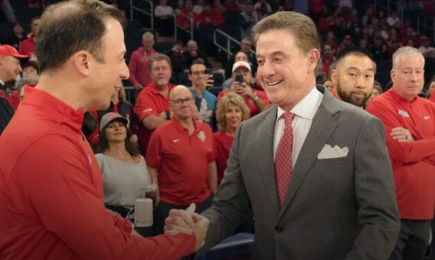 Pitinos become 1st father-son duo to win games in same NCAA tourney