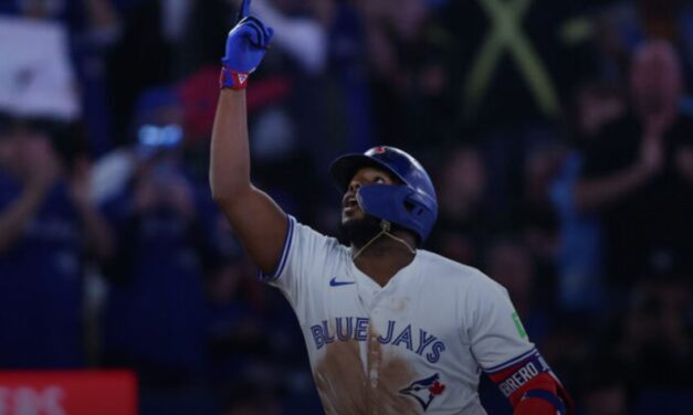 Vlad Jr. HR, franchise-record 19 Ks power Blue Jays to win over Braves