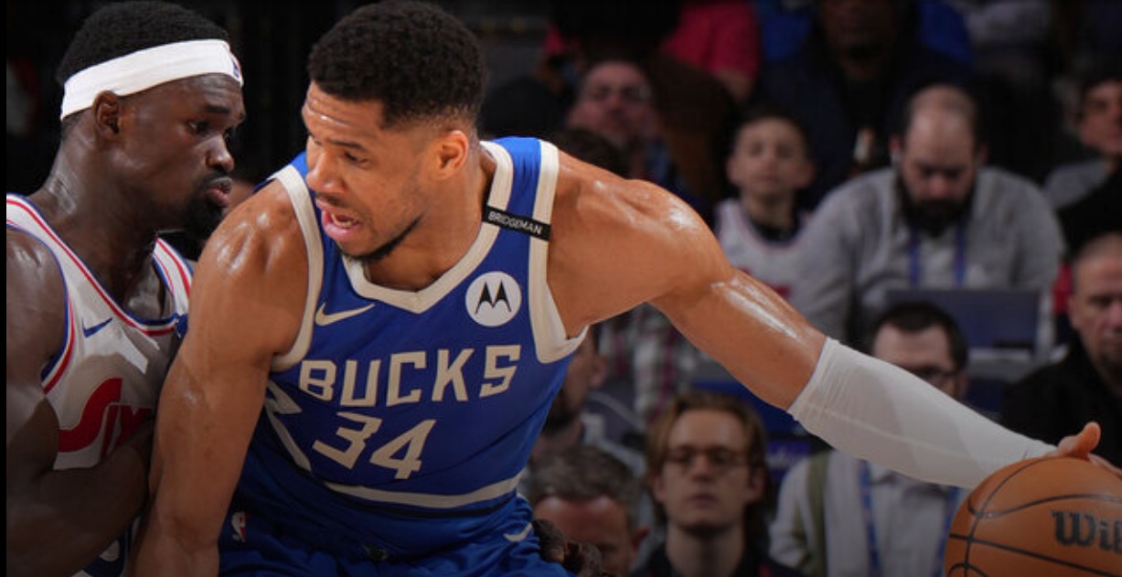 Giannis records historic 35-15-20 stat line in win over 76ers