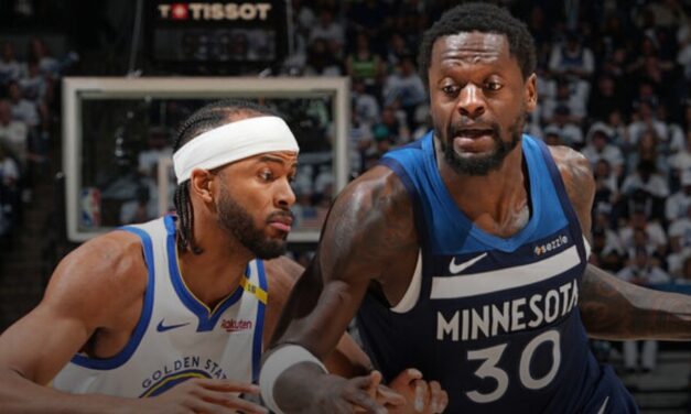 T-Wolves take down Curry-less Warriors to tie West semis