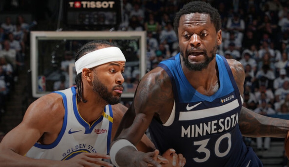 T-Wolves take down Curry-less Warriors to tie West semis