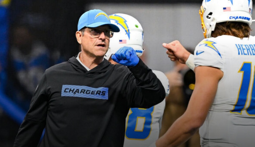 Harbaugh: Chargers need to get Herbert to Hall of Fame
