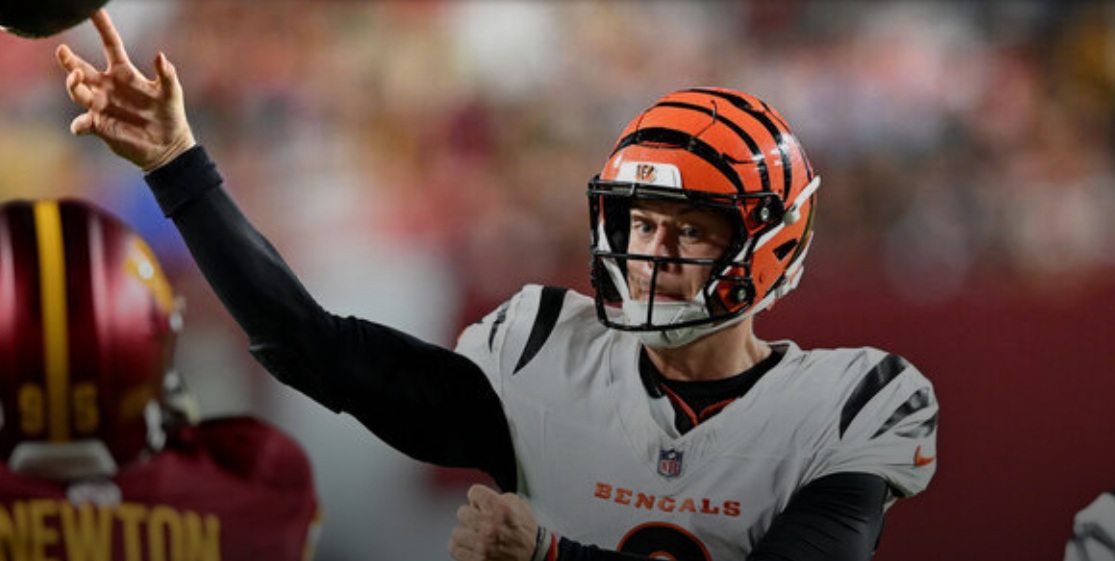 Burrow directs 2 TD drives as Bengals outlast Daniels’ Commanders in wi