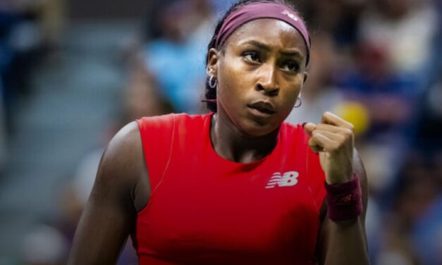 Gauff wipes away tears at US Open after battling serve issues for win