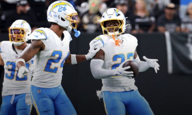 Chargers intercept Geno 3 times, shut down Raiders