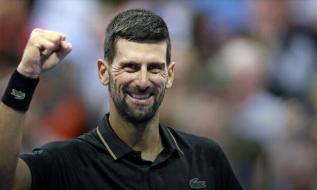 Djokovic overcomes neck issue to book quarterfinal clash with Fritz
