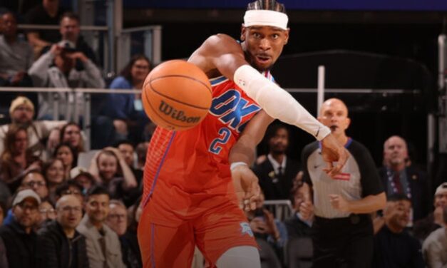 SGA scores 38 as Thunder win 13th straight