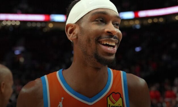 Thunder hold off Blazers to win 12th straight game