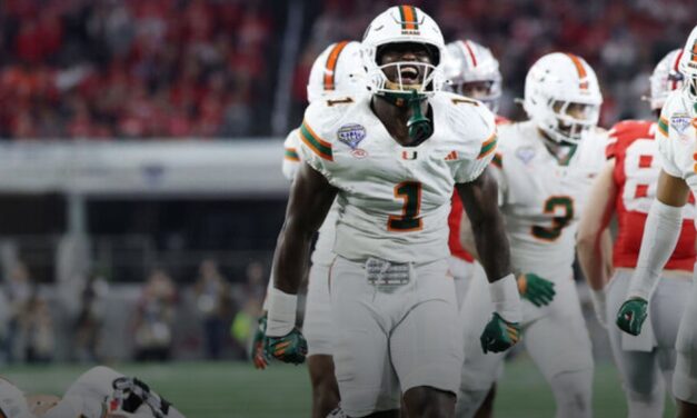 Miami rides 1st-half shutout to upset Ohio State in CFP