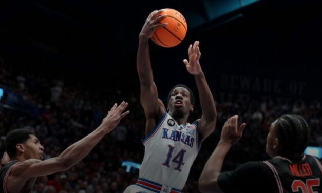 Kansas hands No. 5 Houston its 3rd straight loss for 1st time since 2017