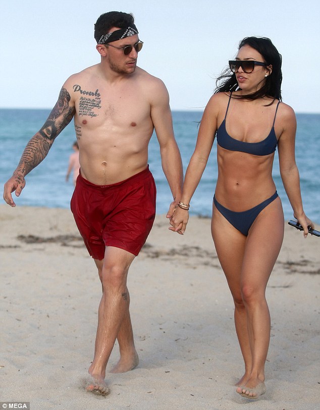 Johnny Manziel and Fiance Back to the Beach.